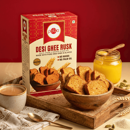 Desi Ghee Rusk – Made with Pure Desi Ghee & Elaichi - 150g