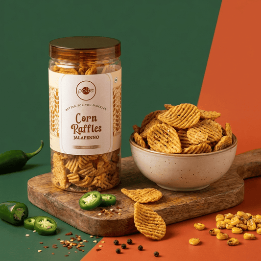 Corn Raffles Jalapeno – Better-For-You Namkeen - 65g