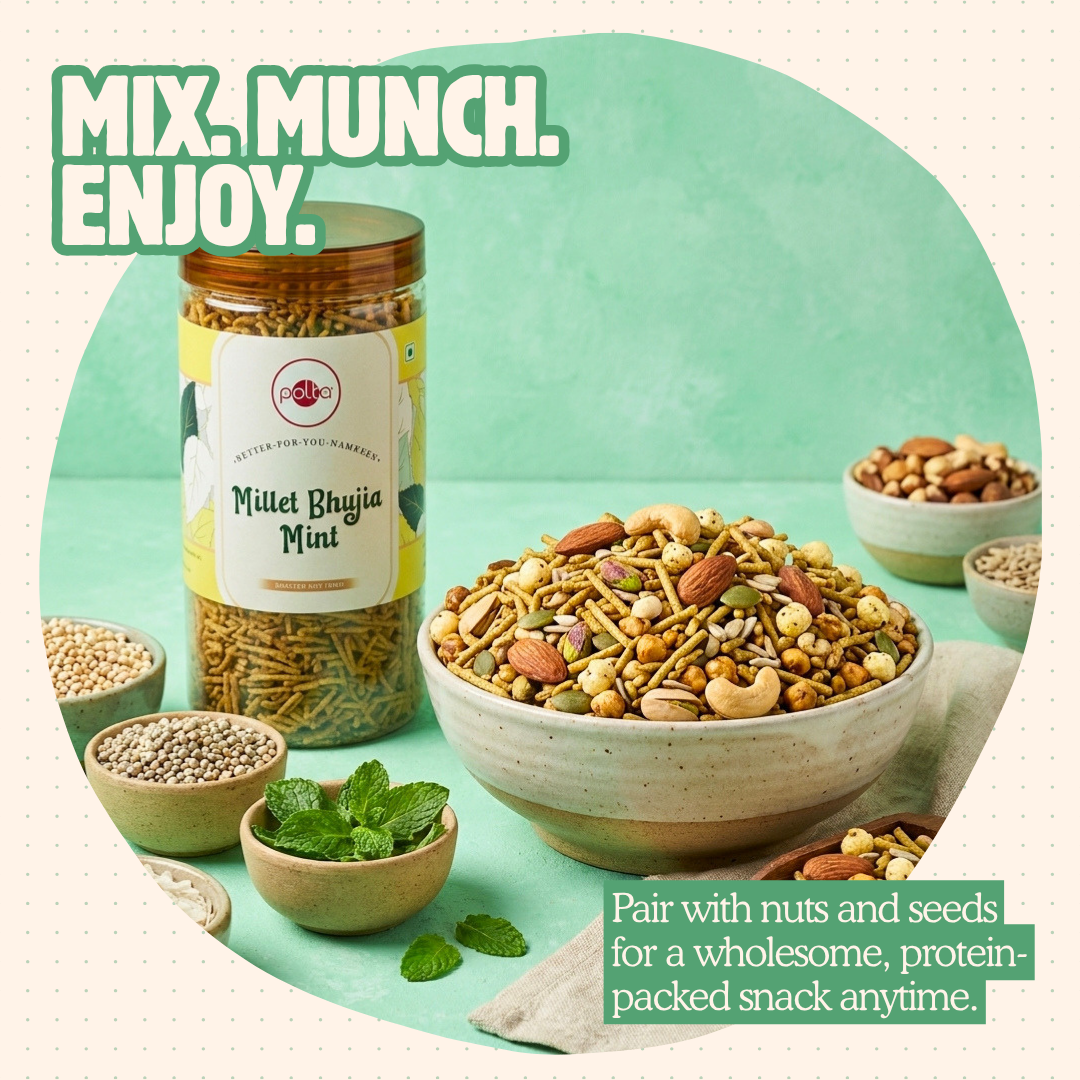 Millet Bhujia Mint – Better-For-You Namkeen - 170g