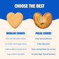 French Heart Puff – Golden Crispy Heart Shaped Sweet Puff Cookies - 200g