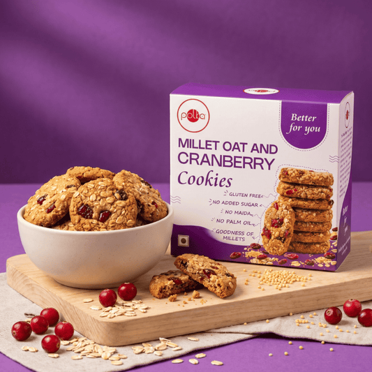 Millet Oat And Cranberry Cookies - 100g