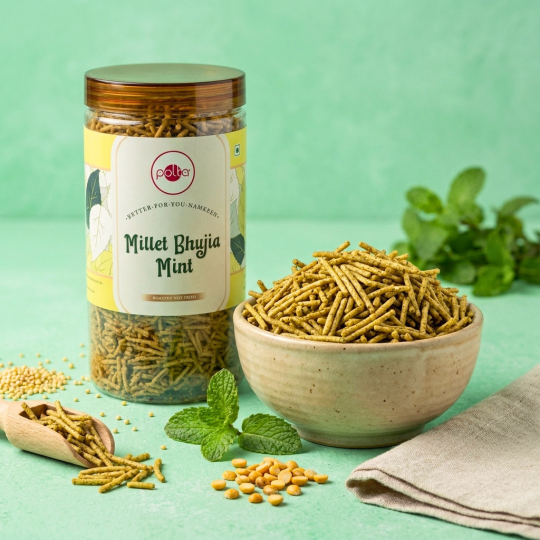Millet Bhujia Mint – Better-For-You Namkeen - 170g