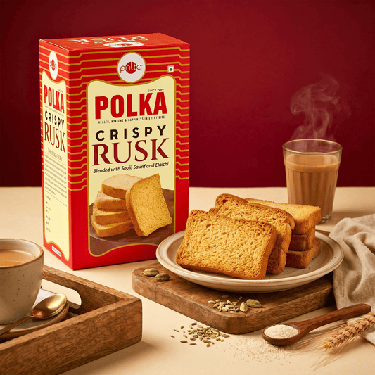 Crispy Rusk – Blended with Sooji, Saunf & Elaichi - 600g
