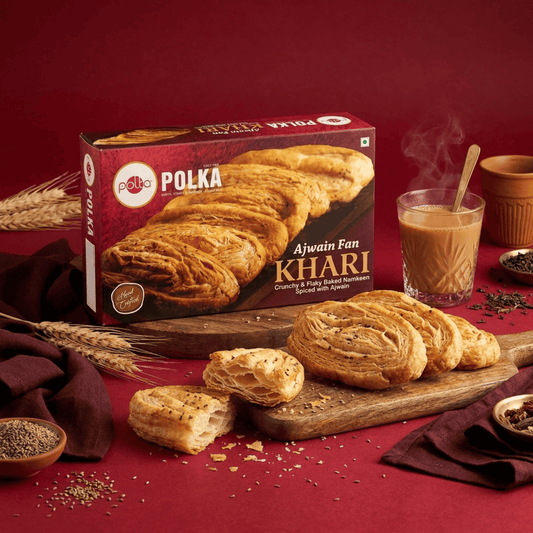 Ajwain Fan Khari – Crunchy & Flaky Baked Namkeen Spiced with Ajwain - 200g