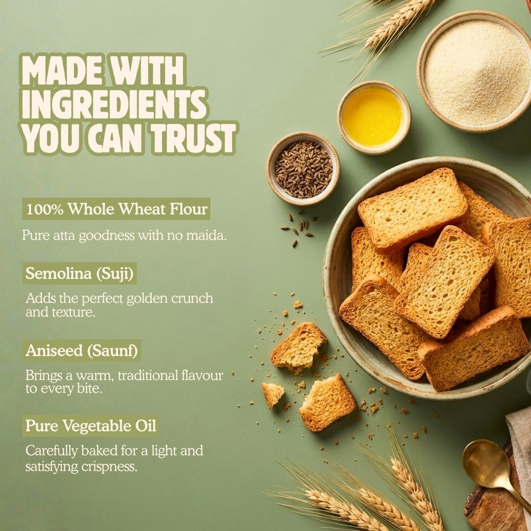 Atta Rusk – No Maida - 150g