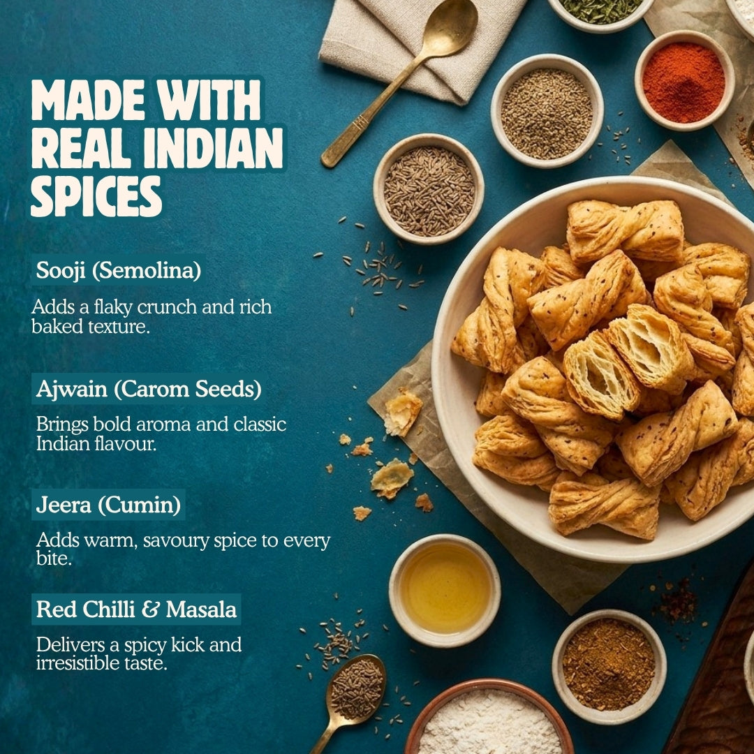 Masala Marori Khari – Crispy Baked Namkeen Khari - 200g