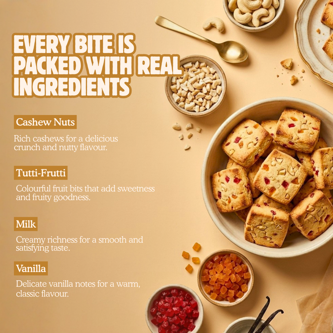 Premium Nawabi Fruit Biscuit - 400g