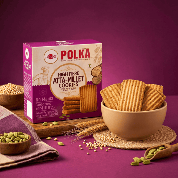 High Fibre Atta-Millet Cookies - 400g