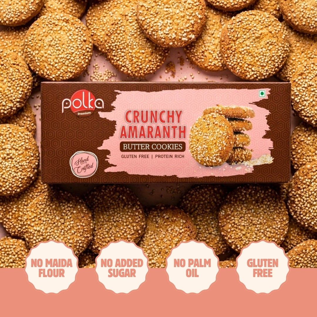 Crunchy Amaranth Butter Cookies - Gluten Free - 200g