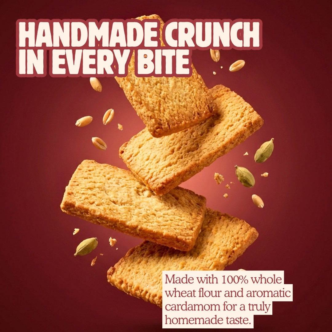 Handmade Atta Patti Cookies - 400g