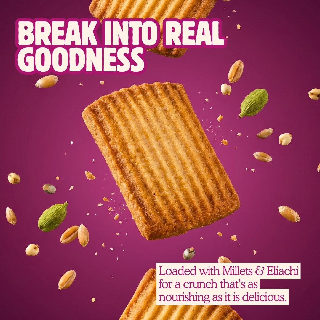 High Fibre Atta-Millet Cookies - 400g