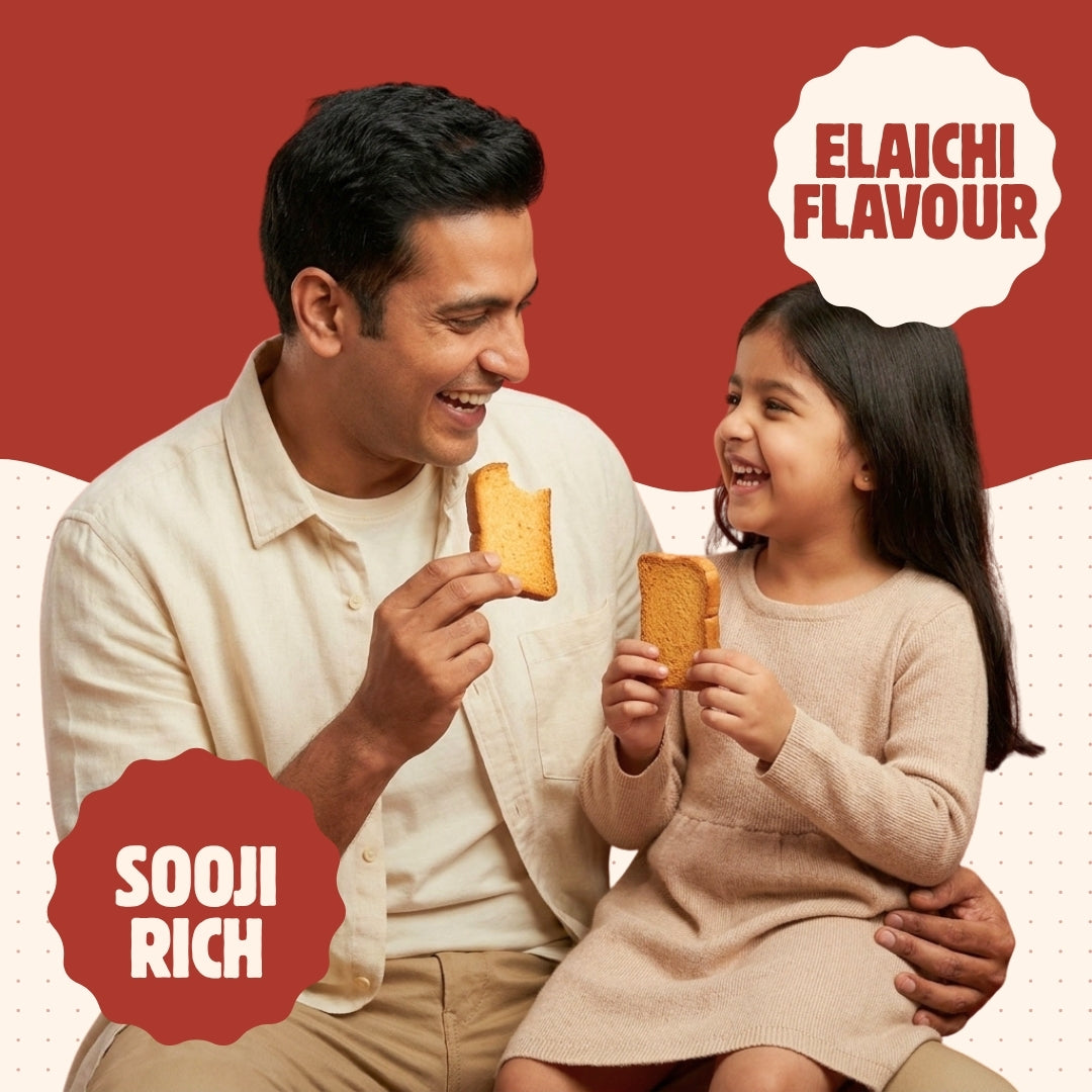 Crispy Rusk – Blended with Sooji, Saunf & Elaichi - 600g