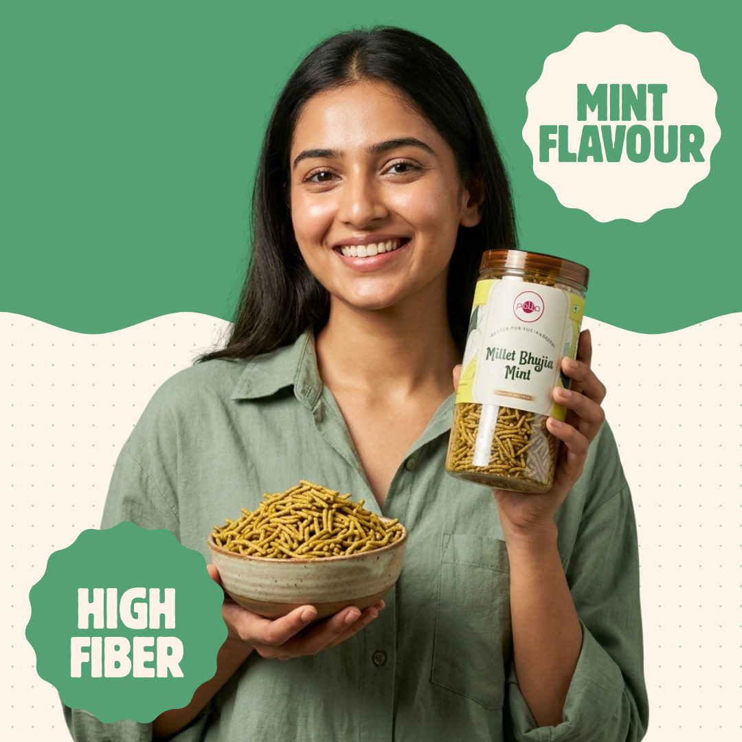 Millet Bhujia Mint – Better-For-You Namkeen - 170g