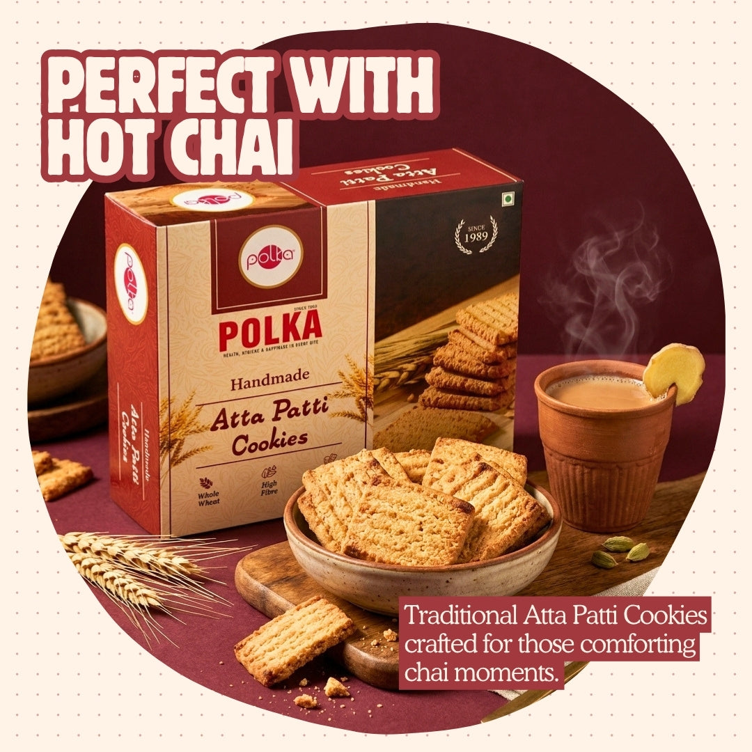 Handmade Atta Patti Cookies - 400g