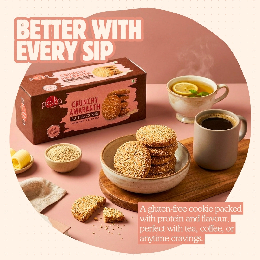 Crunchy Amaranth Butter Cookies - Gluten Free - 200g