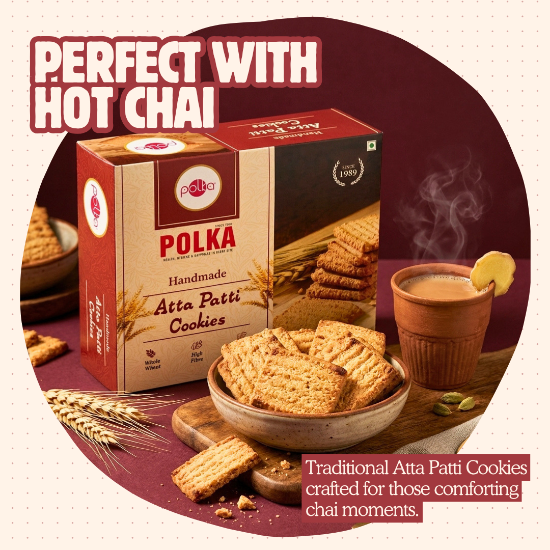 Handmade Atta Patti Cookies - 400g