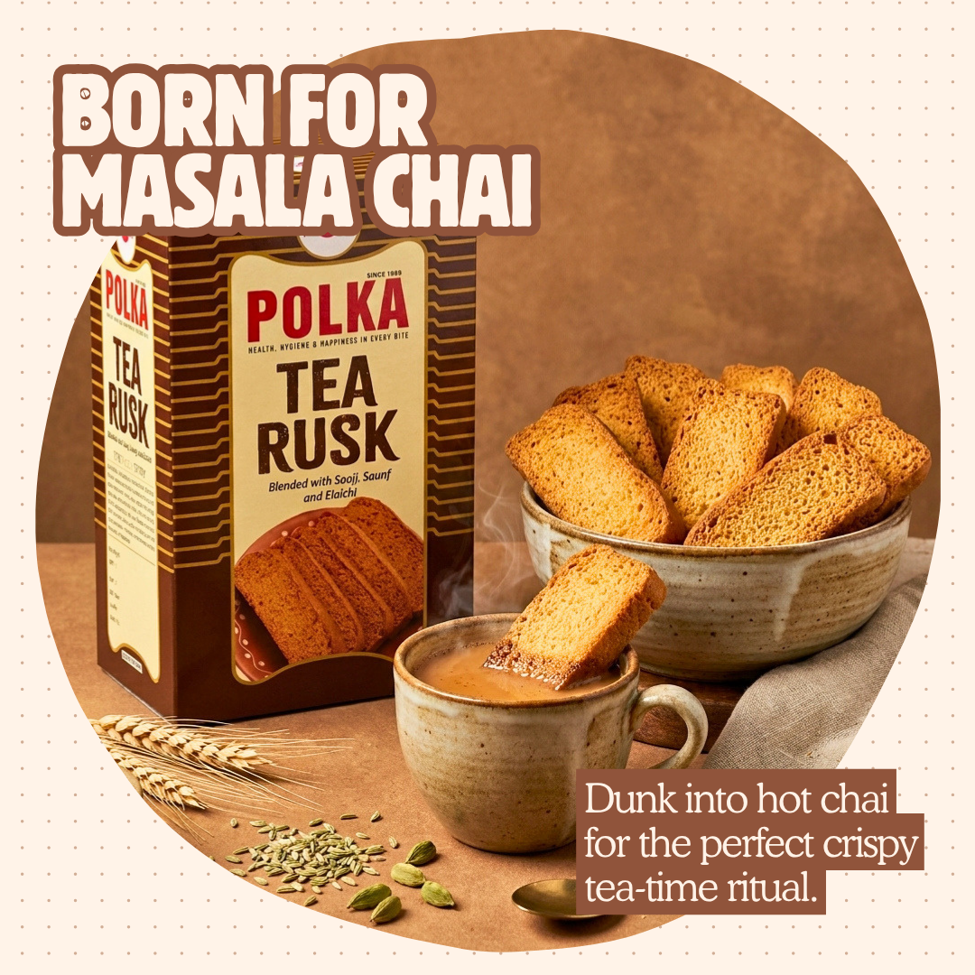 Tea Rusk – Blended with Sooji, Saunf and Elaichi - 600g