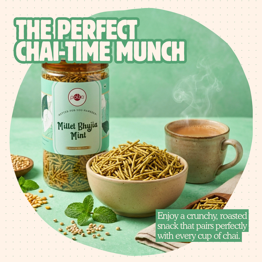 Millet Bhujia Mint – Better-For-You Namkeen - 170g