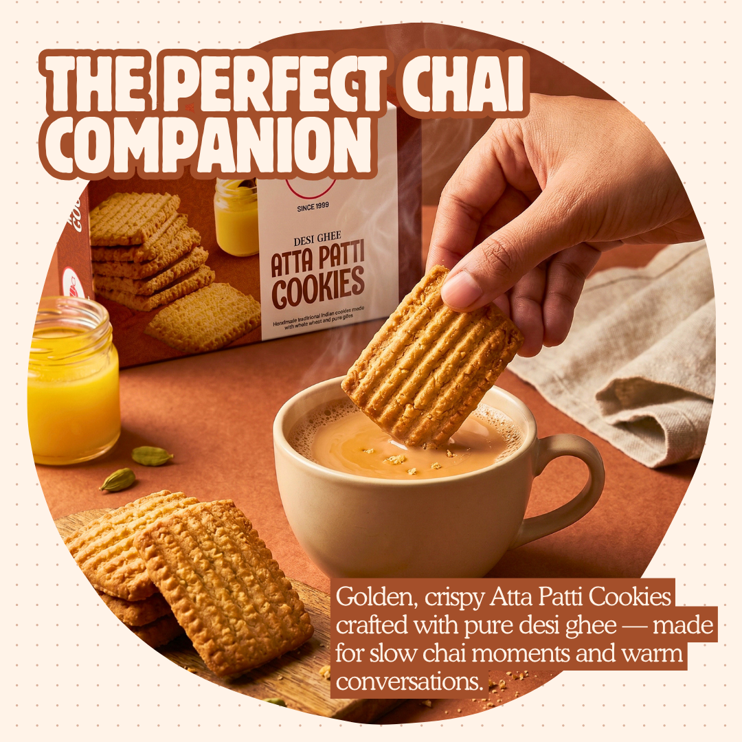 Desi Ghee Atta Patti Cookies - 360g