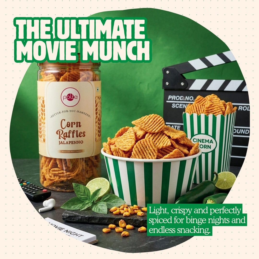Corn Raffles Jalapeno – Better-For-You Namkeen - 65g