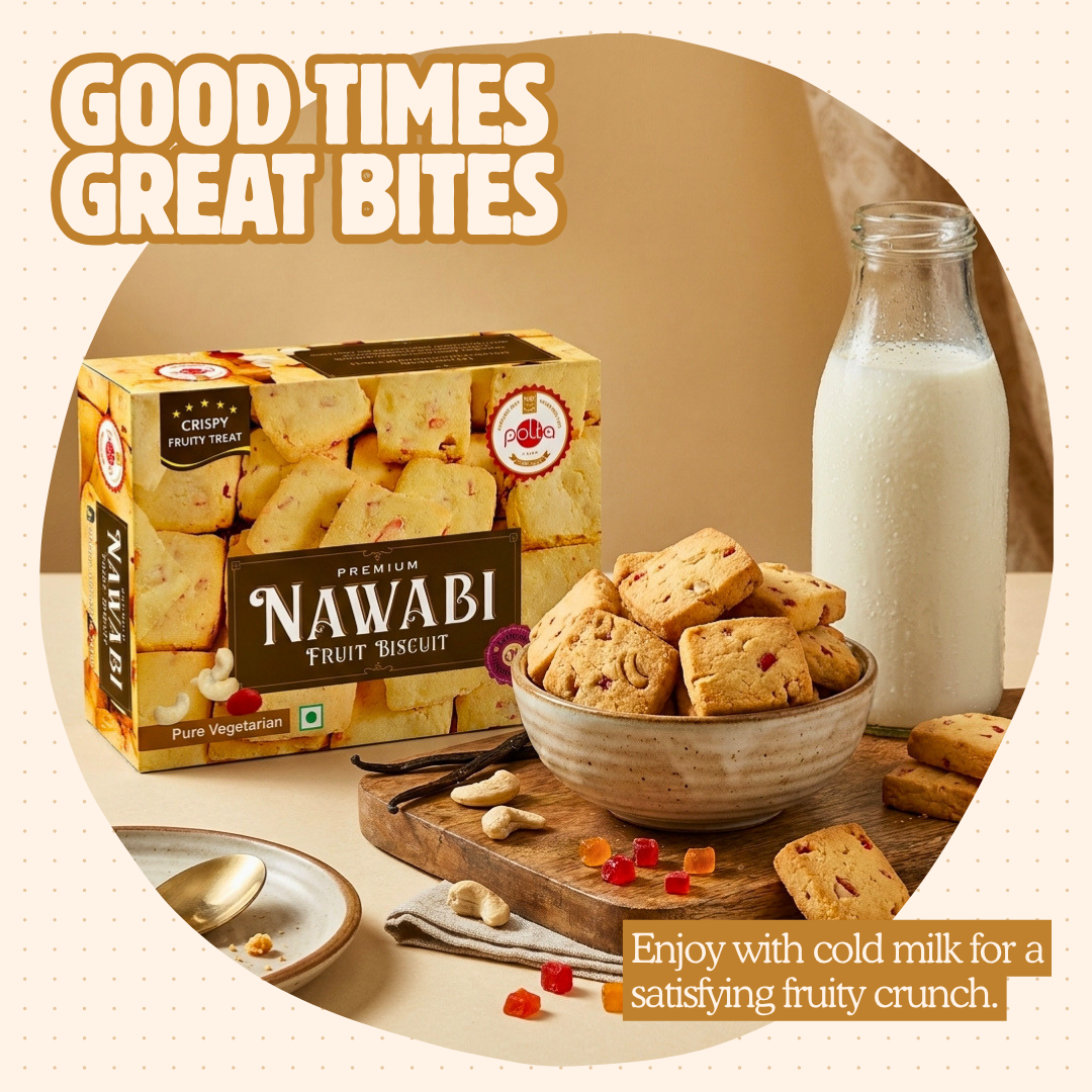 Premium Nawabi Fruit Biscuit - 400g