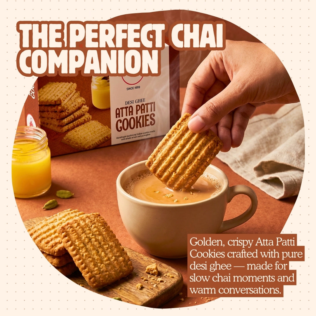 Desi Ghee Atta Patti Cookies - 360g