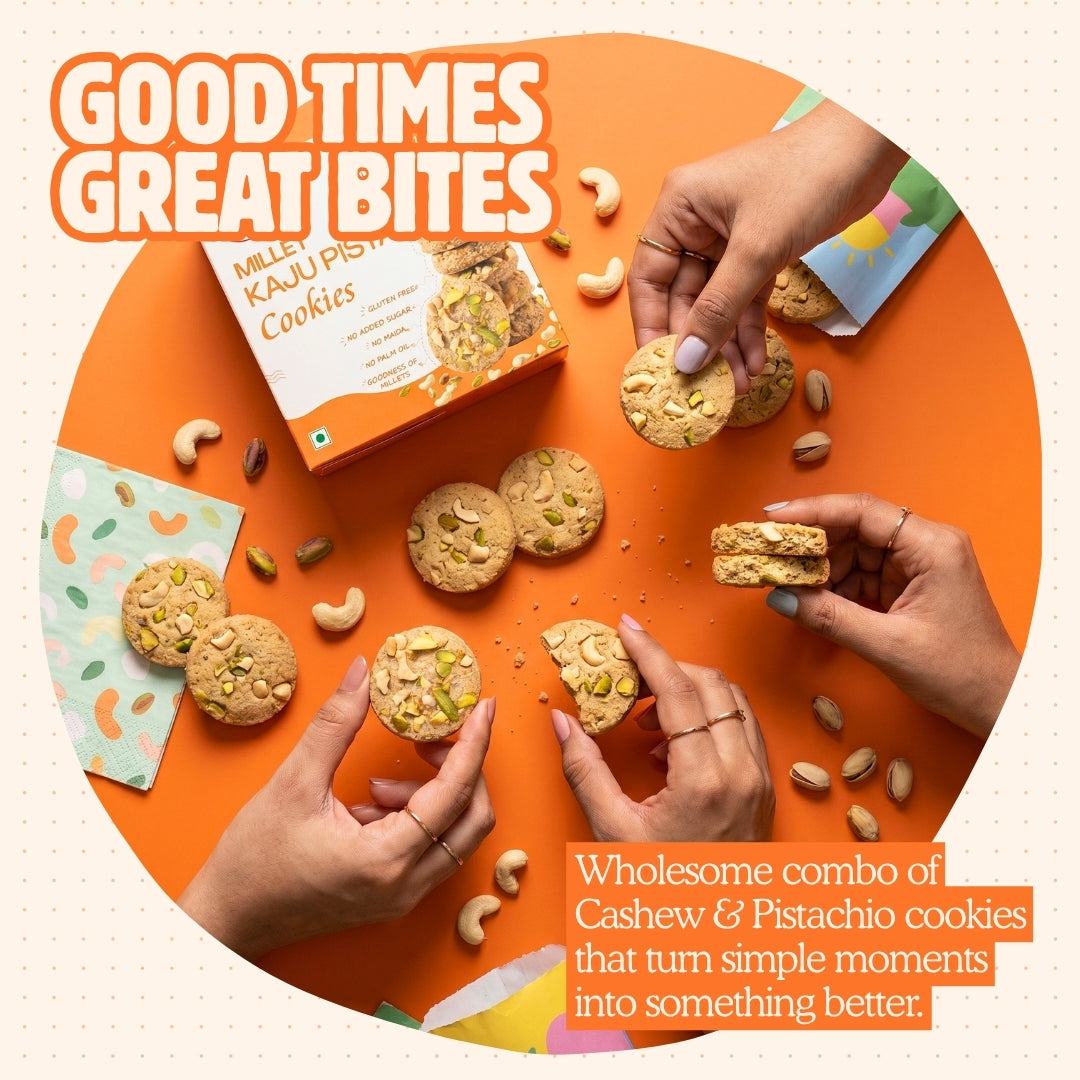 Millet Kaju Pista Cookies - 100g
