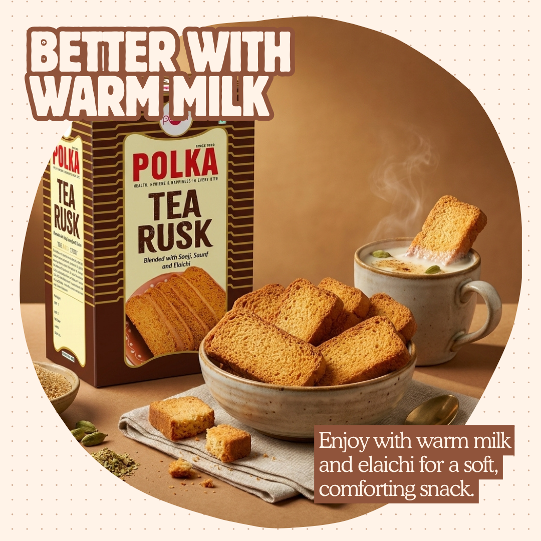 Tea Rusk – Blended with Sooji, Saunf and Elaichi - 600g