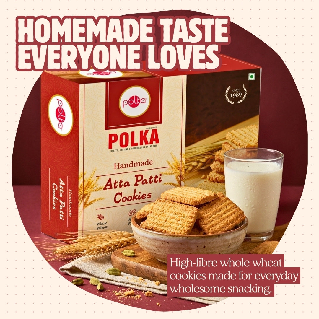 Handmade Atta Patti Cookies - 400g
