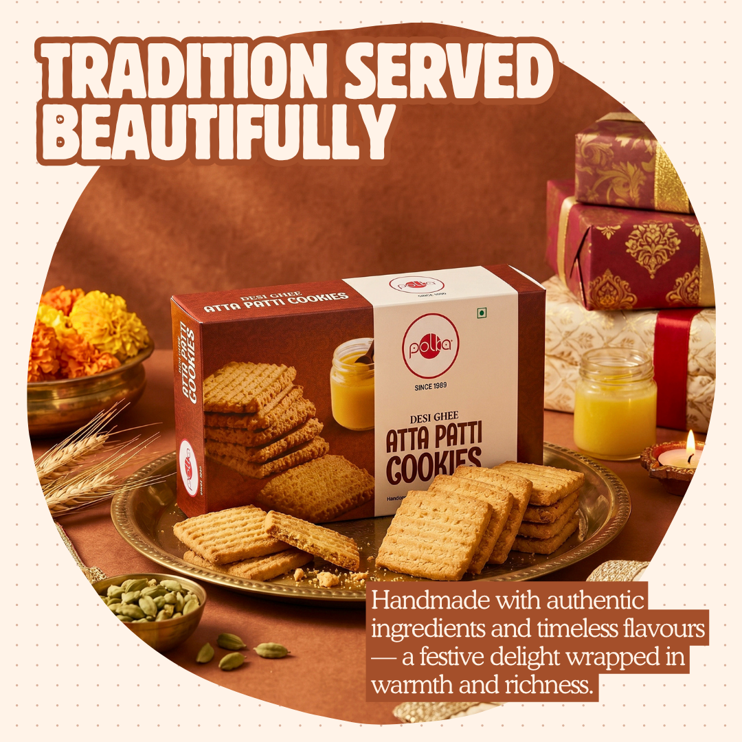 Desi Ghee Atta Patti Cookies - 360g
