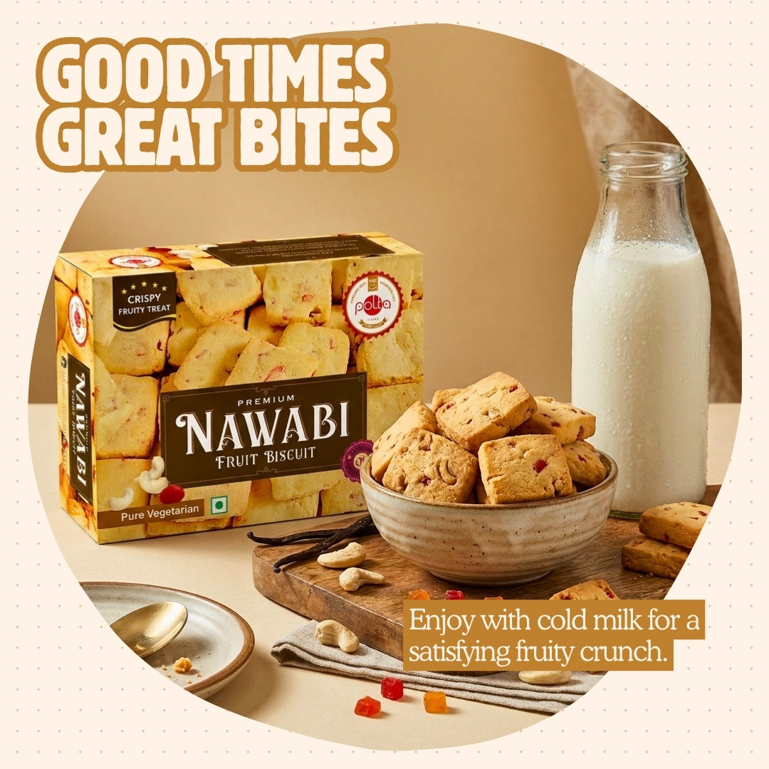 Premium Nawabi Fruit Biscuit - 400g
