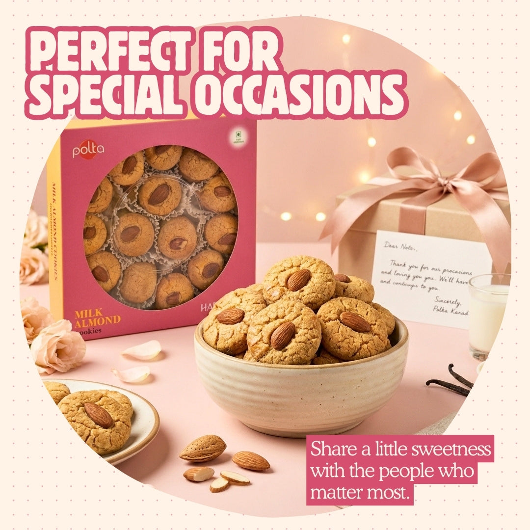 Milk Almond Cookies – Handmade Collection - 400g