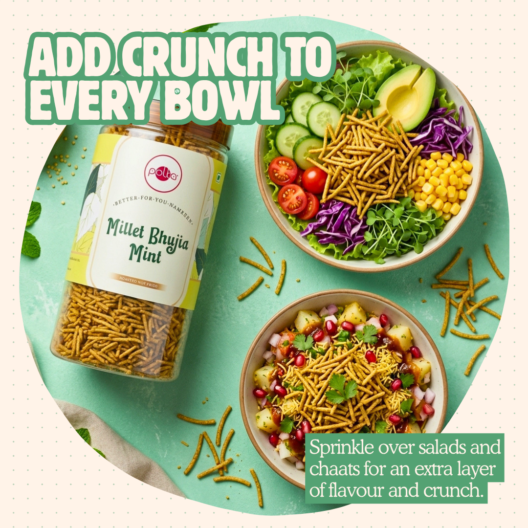 Millet Bhujia Mint – Better-For-You Namkeen - 170g