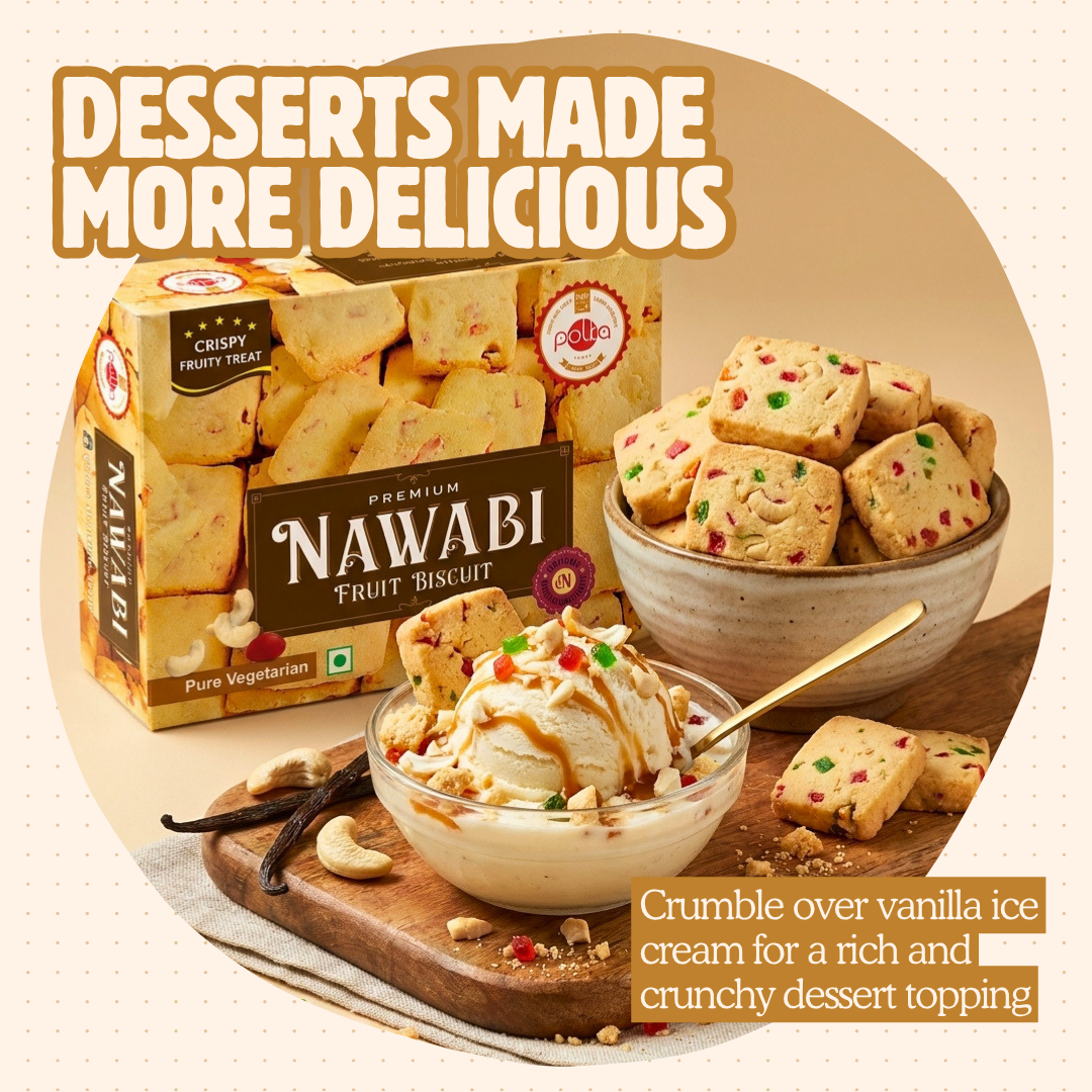 Premium Nawabi Fruit Biscuit - 400g