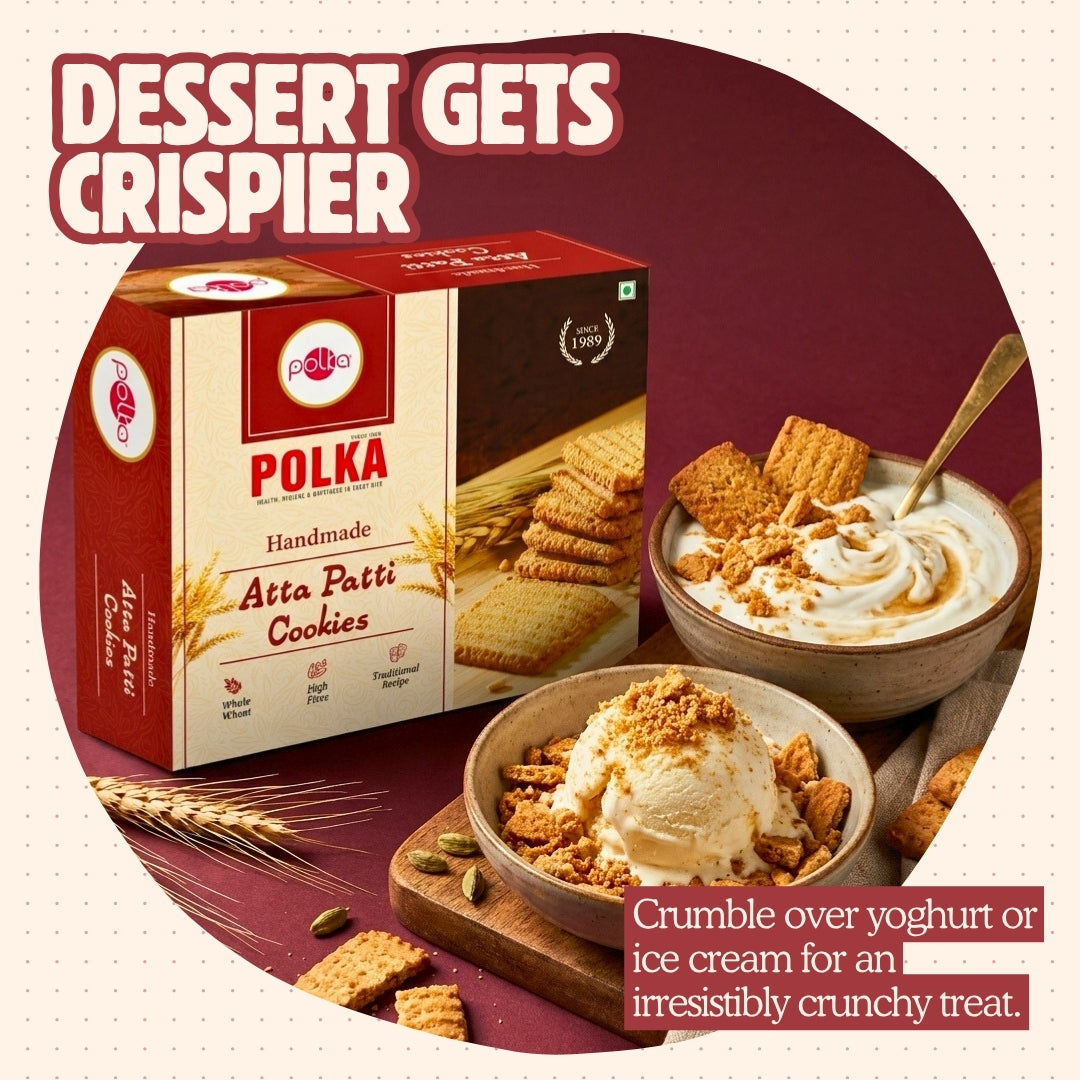 Handmade Atta Patti Cookies - 400g