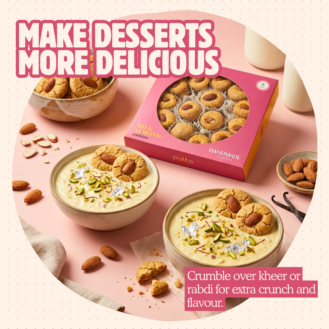 Milk Almond Cookies – Handmade Collection - 400g