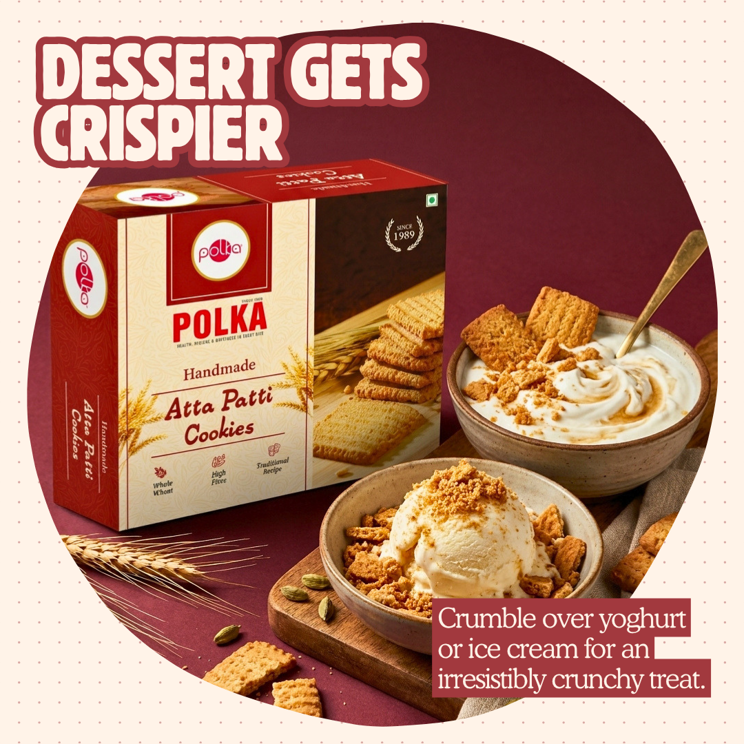 Handmade Atta Patti Cookies - 400g