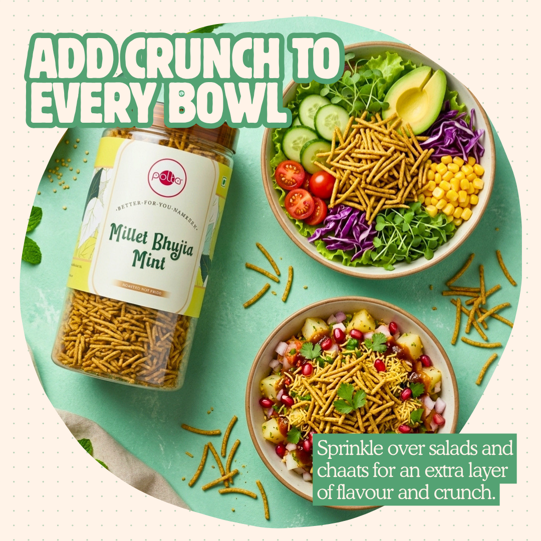 Millet Bhujia Mint – Better-For-You Namkeen - 170g
