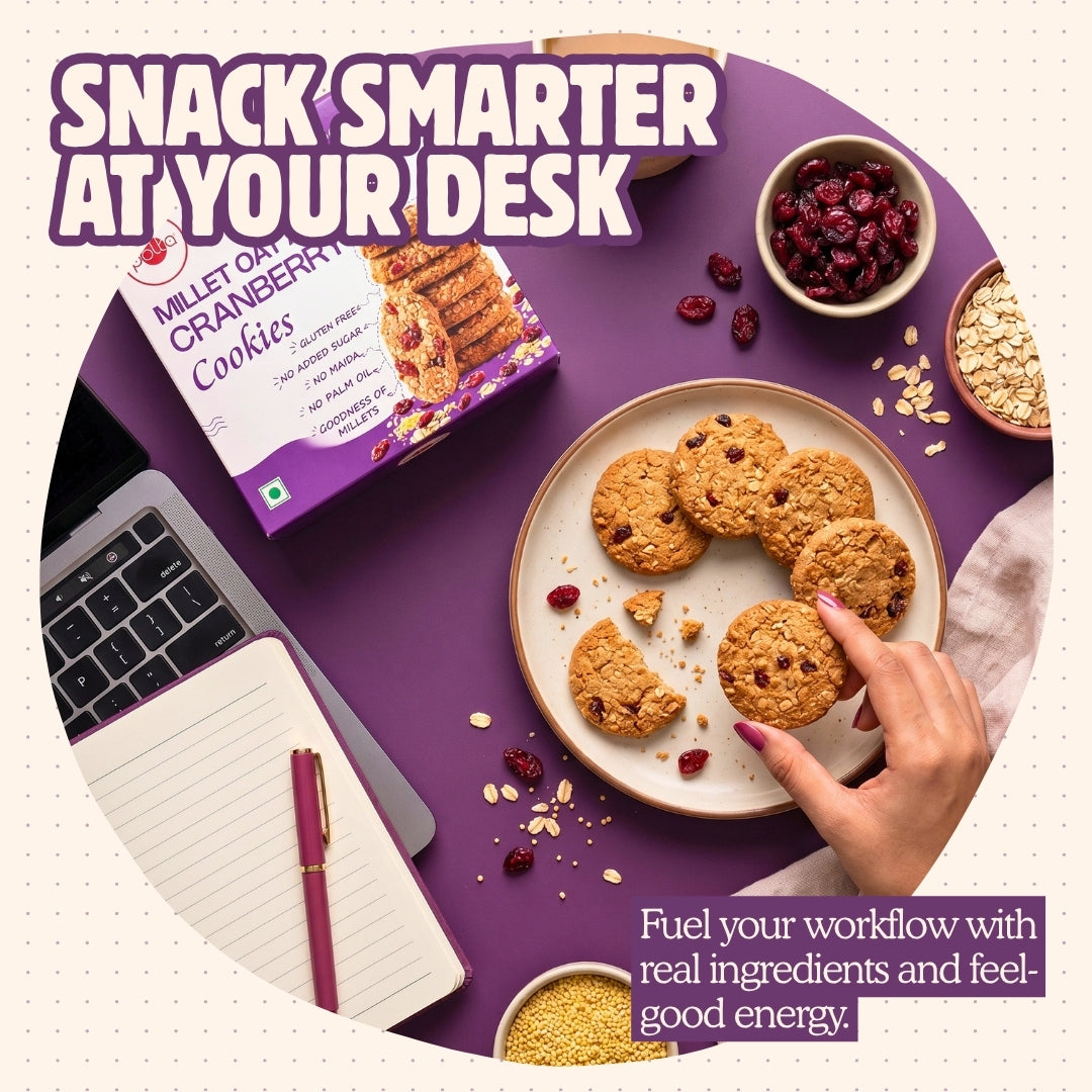 Millet Oat And Cranberry Cookies - 100g