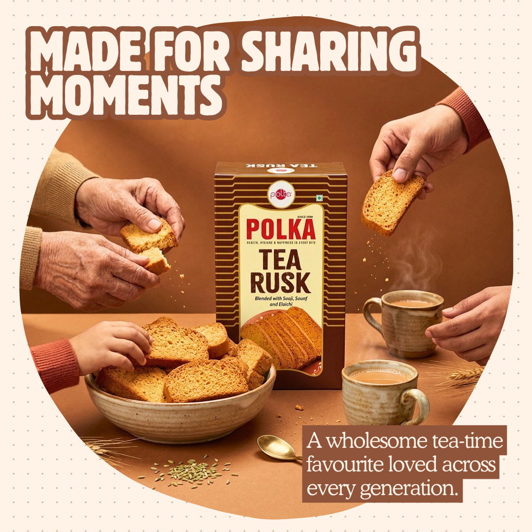 Tea Rusk – Blended with Sooji, Saunf and Elaichi - 600g