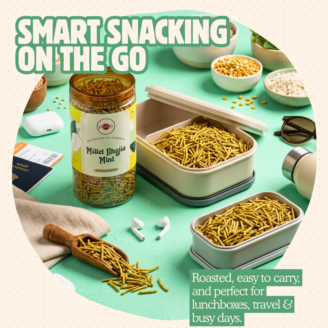 Millet Bhujia Mint – Better-For-You Namkeen - 170g