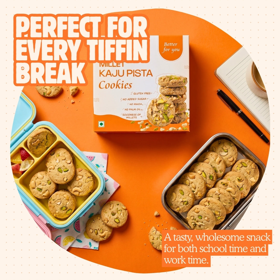 Millet Kaju Pista Cookies - 100g