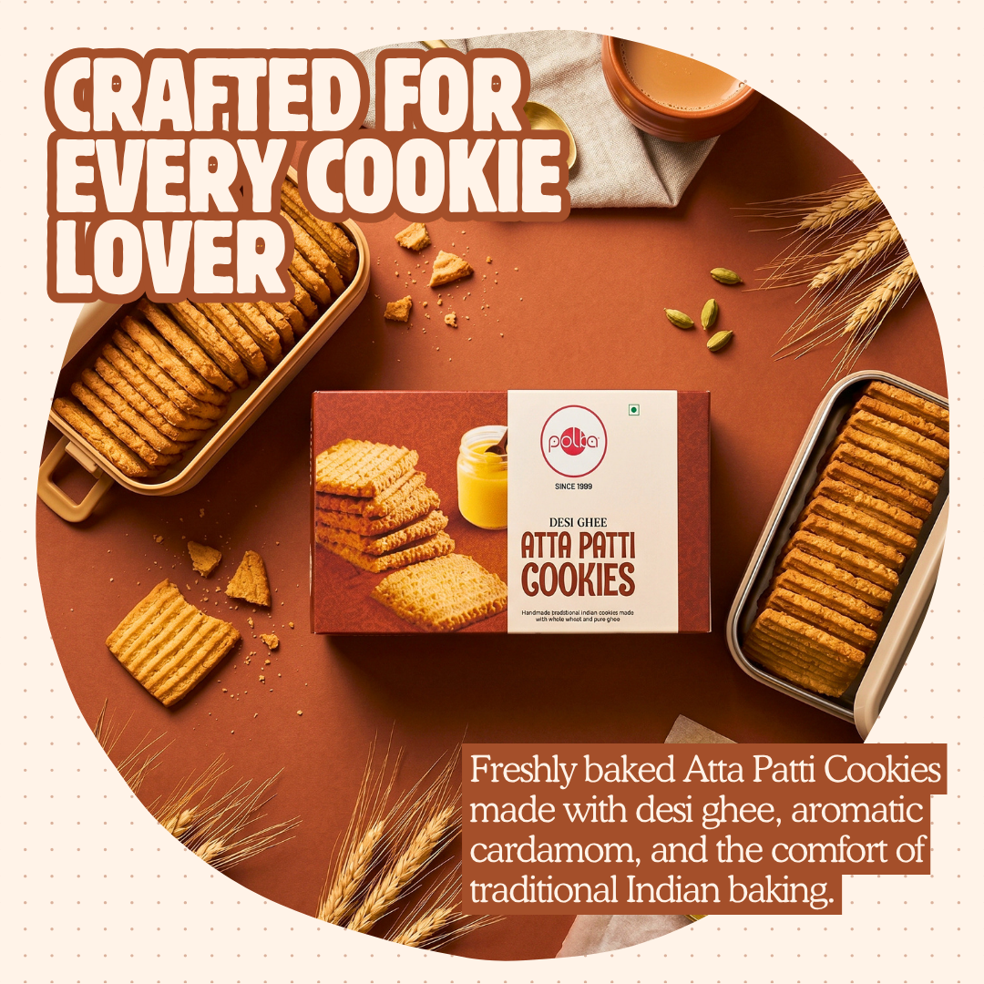 Desi Ghee Atta Patti Cookies - 360g