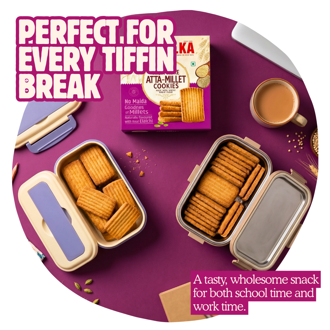 High Fibre Atta-Millet Cookies - 400g