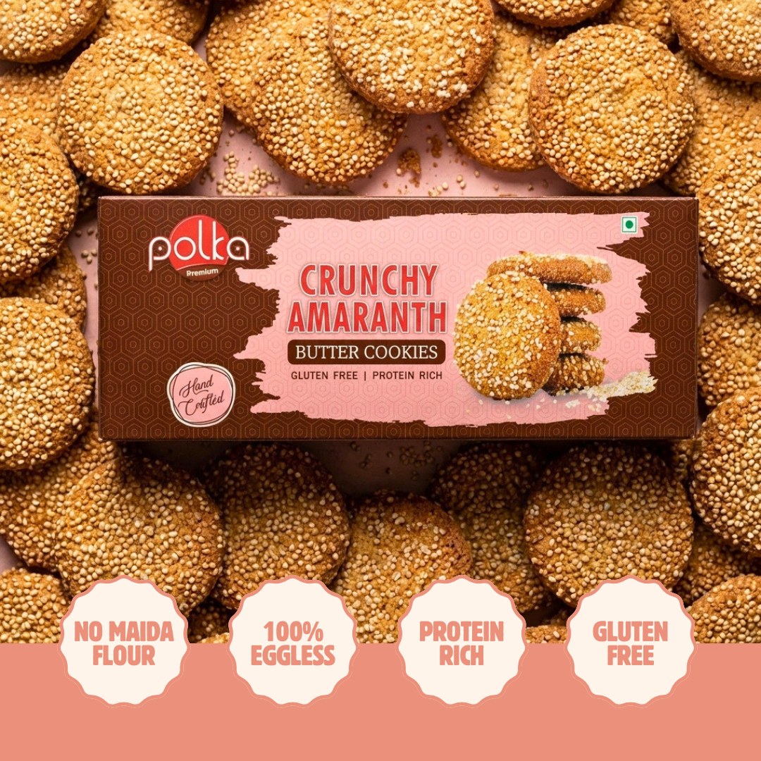 Crunchy Amaranth Butter Cookies - Gluten Free - 200g