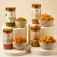 Polka Chat-Pat Chatter Box with Millet Bhujia, Jalapeno Corn Raffles, Quinoa Fingers, and Chatpata Cone