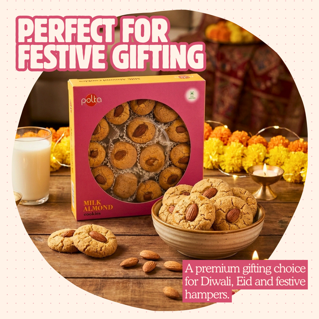 Polka Foods milk almond cookies gift box