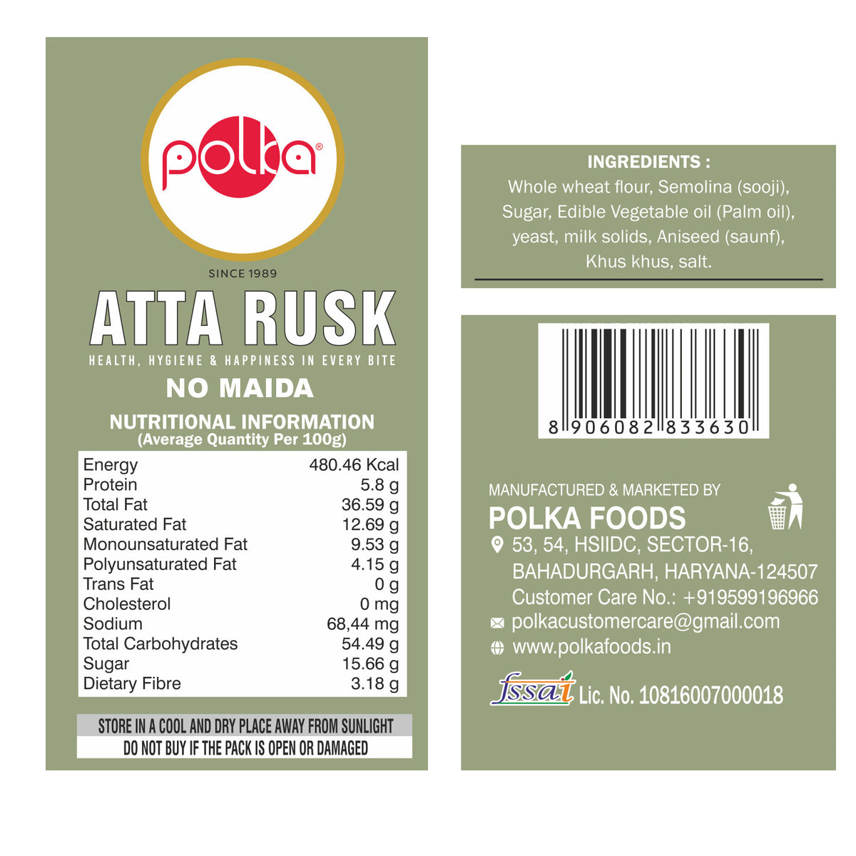 Atta Rusk – No Maida - 150g